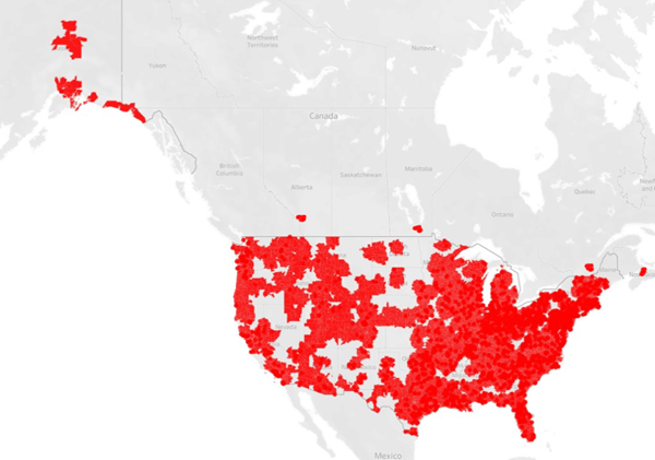 Mobile Tech Network Map